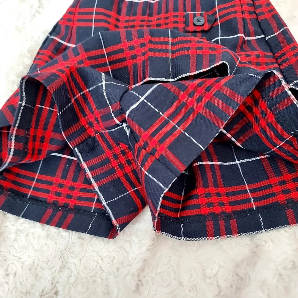 CKW School Uniform Red Tartan plaid skort size 5Y Academia - Picture 3 of 7